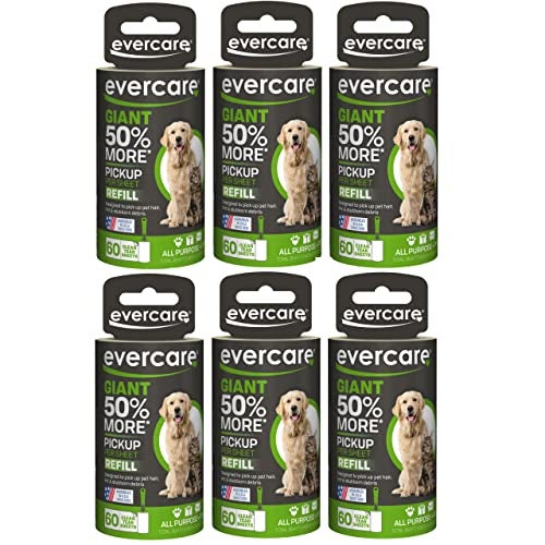 Evercare Giant PET Hair Roller REFILL 6 Pack